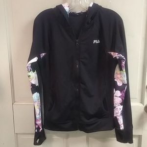 Fila floral sportswear workout running jacket